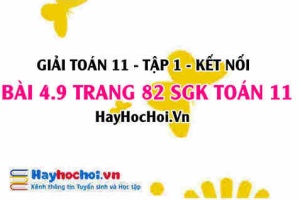 Giải bài 4.9 trang 82 Toán 11 tập 1 SGK Kết nối tri thức